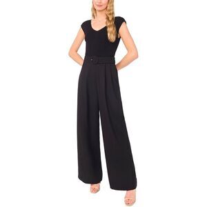 Ted Baker Womens  V-Neck Jumpsuit, Black
